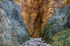 Spain, Barrika. Contorted rock layers on beach. Art Print